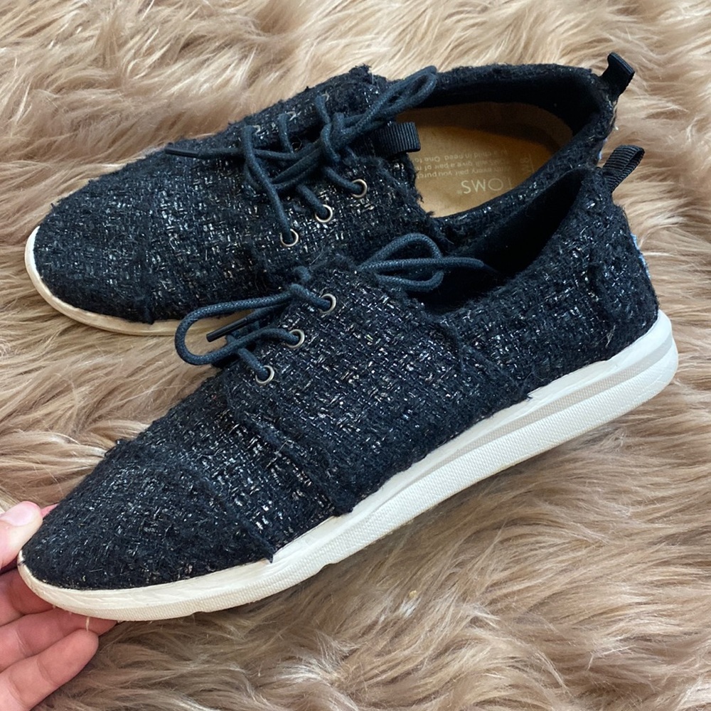 Toms Black and White Women's Sneakers